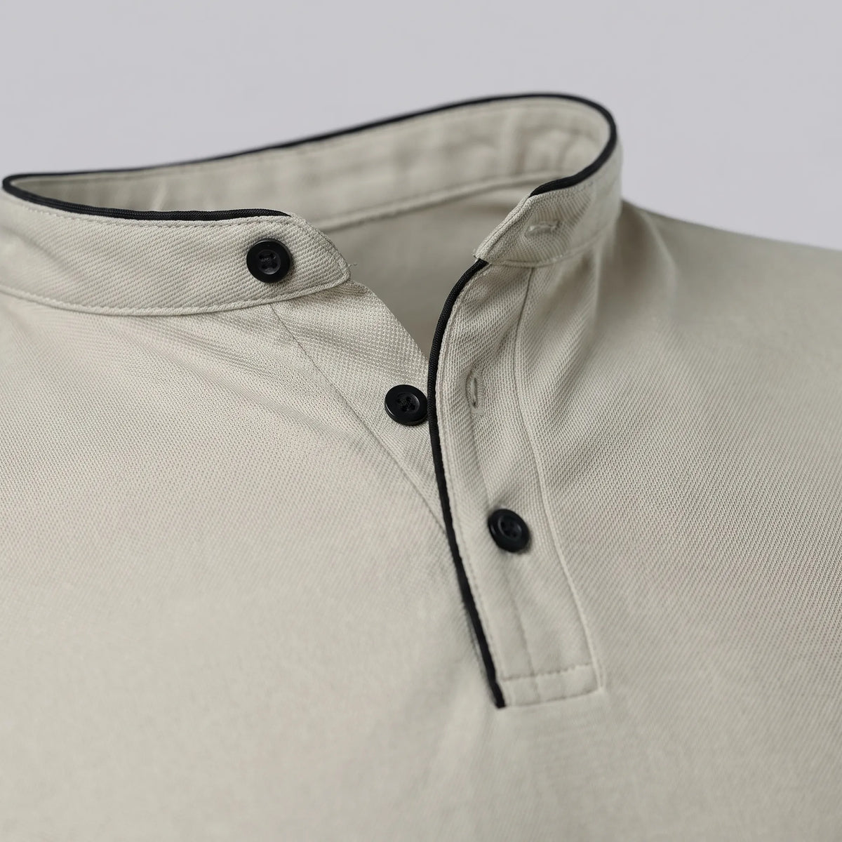 Colaris - Polo Uomo Con Colletto Alla Coreana 