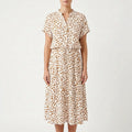 Floralys - Vestito Midi Con Bottoni 