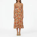 Floramidi - Vestito Midi Con Stampa Floreale 