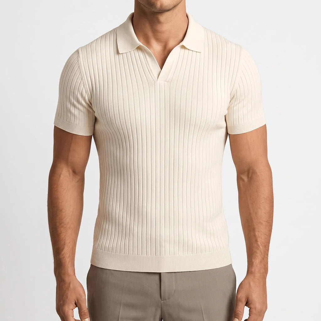 RibKnit - Polo Uomo Manica Corta 