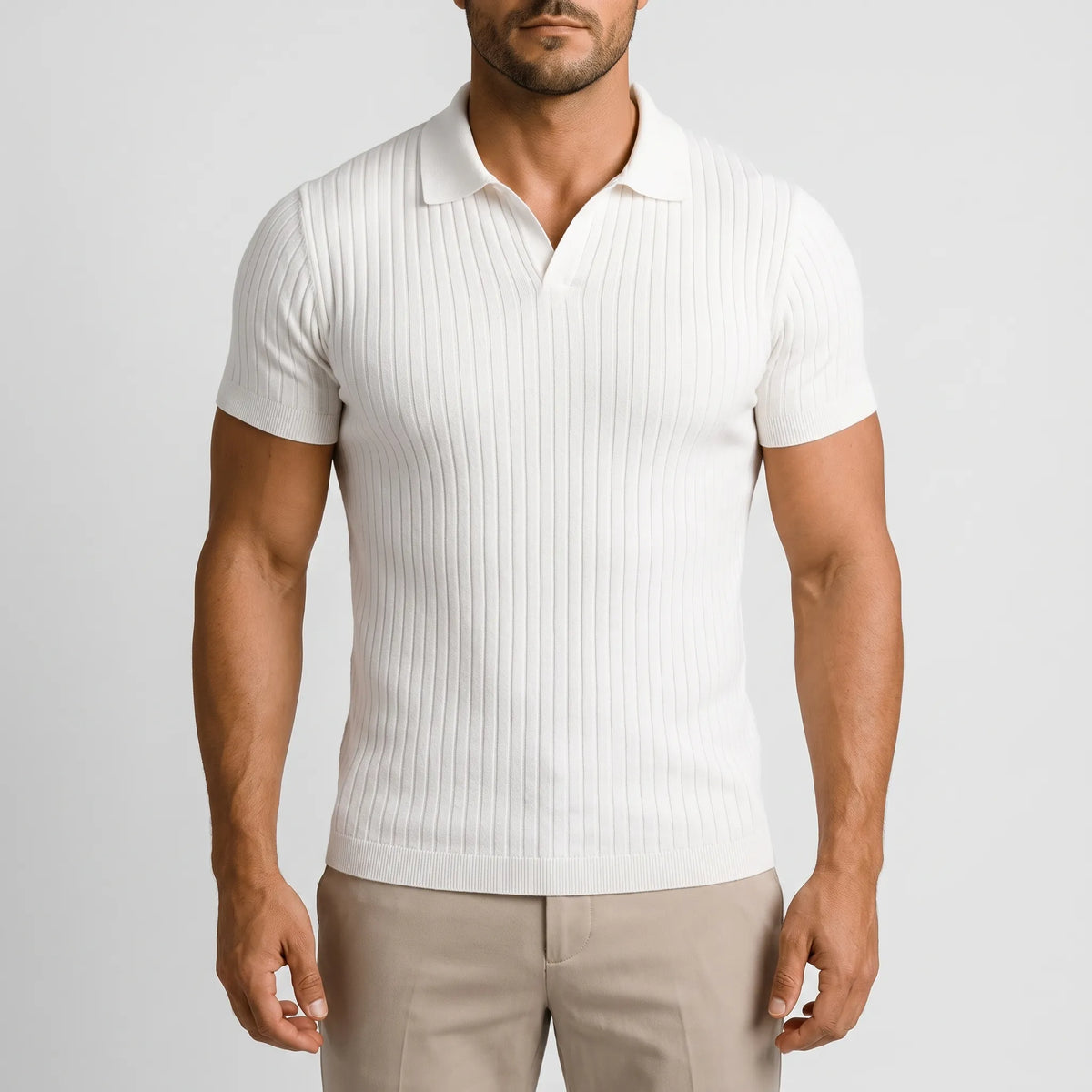 RibKnit - Polo Uomo Manica Corta 