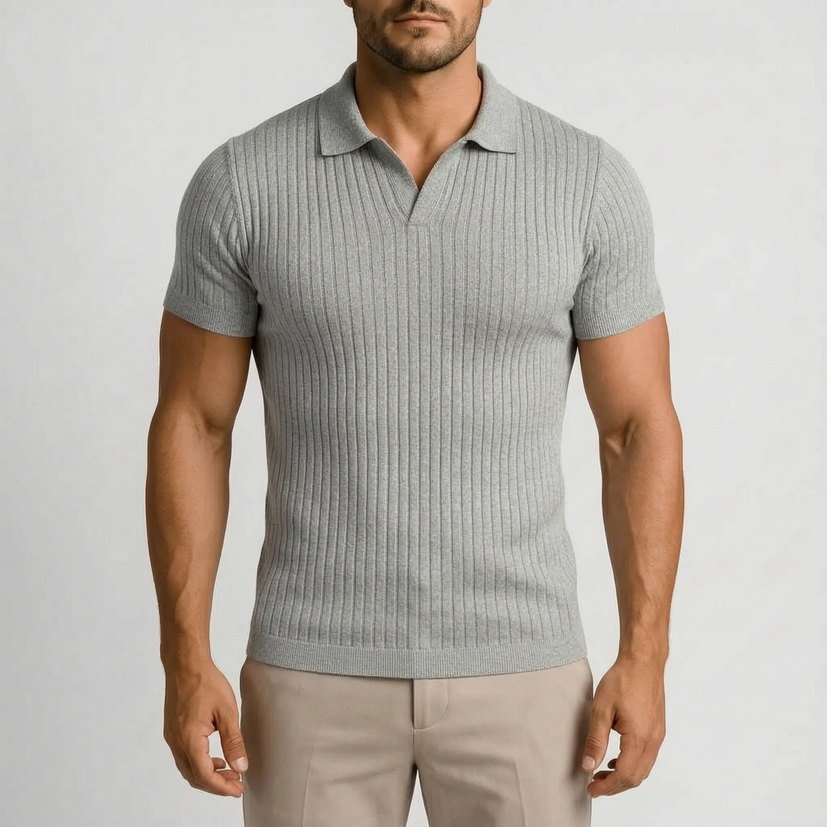 RibKnit - Polo Uomo Manica Corta 