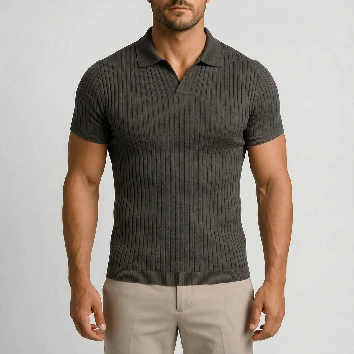 RibKnit - Polo Uomo Manica Corta 
