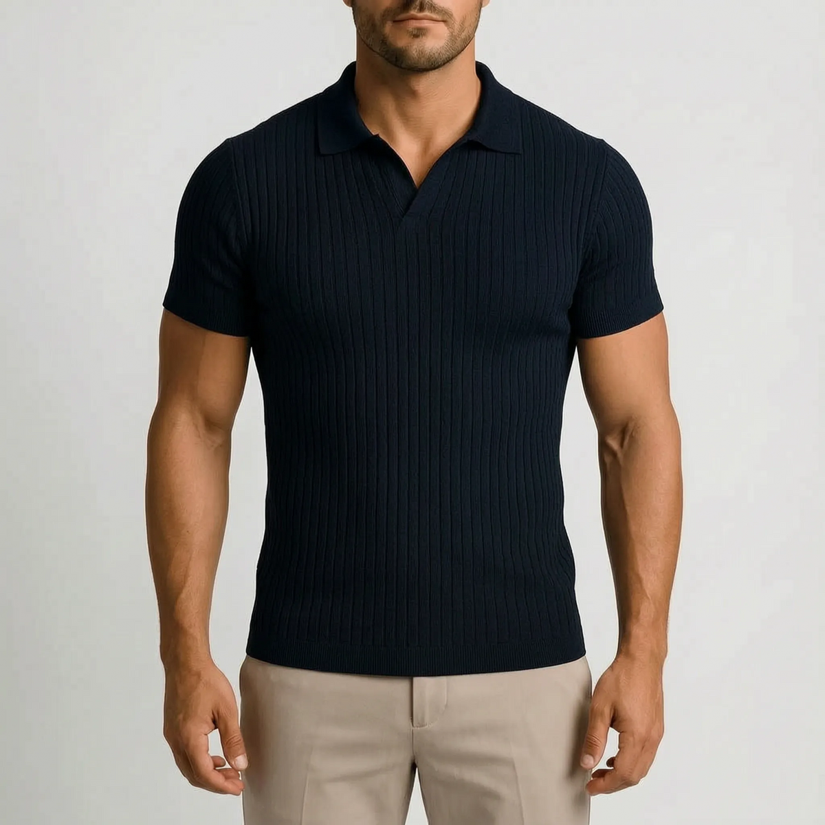 RibKnit - Polo Uomo Manica Corta 