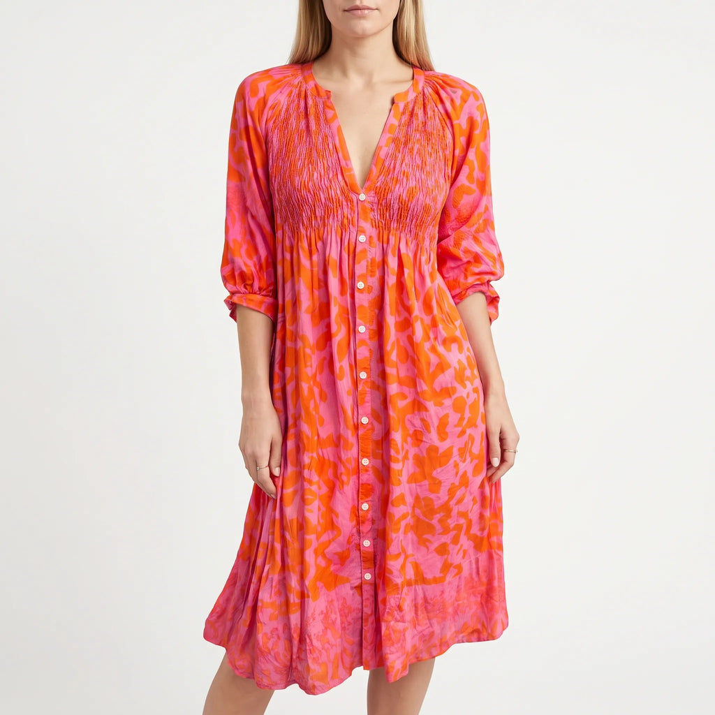 Vivida - Vestito Midi Maniche Lunghe 